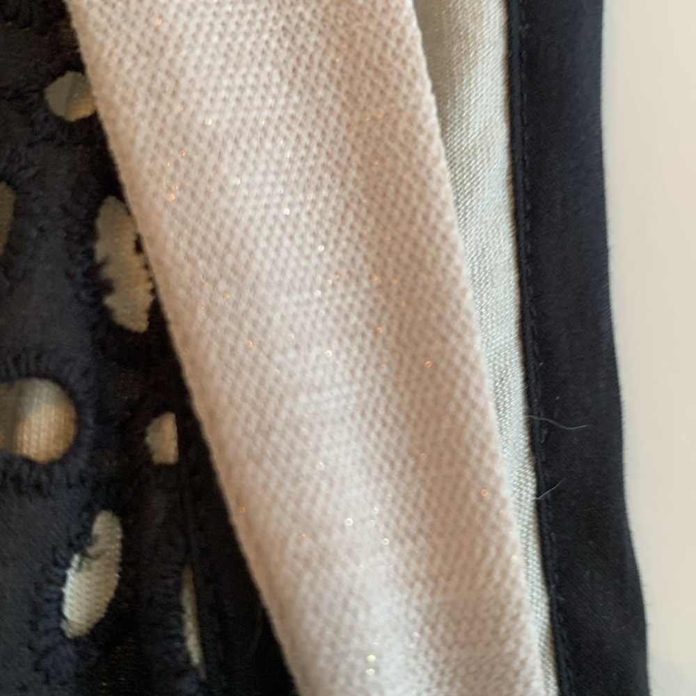 NWOT Derby Dress Elisa Cavaletti Black sleeveless Eyelet Dress Sz 10 - Picture 7 of 14